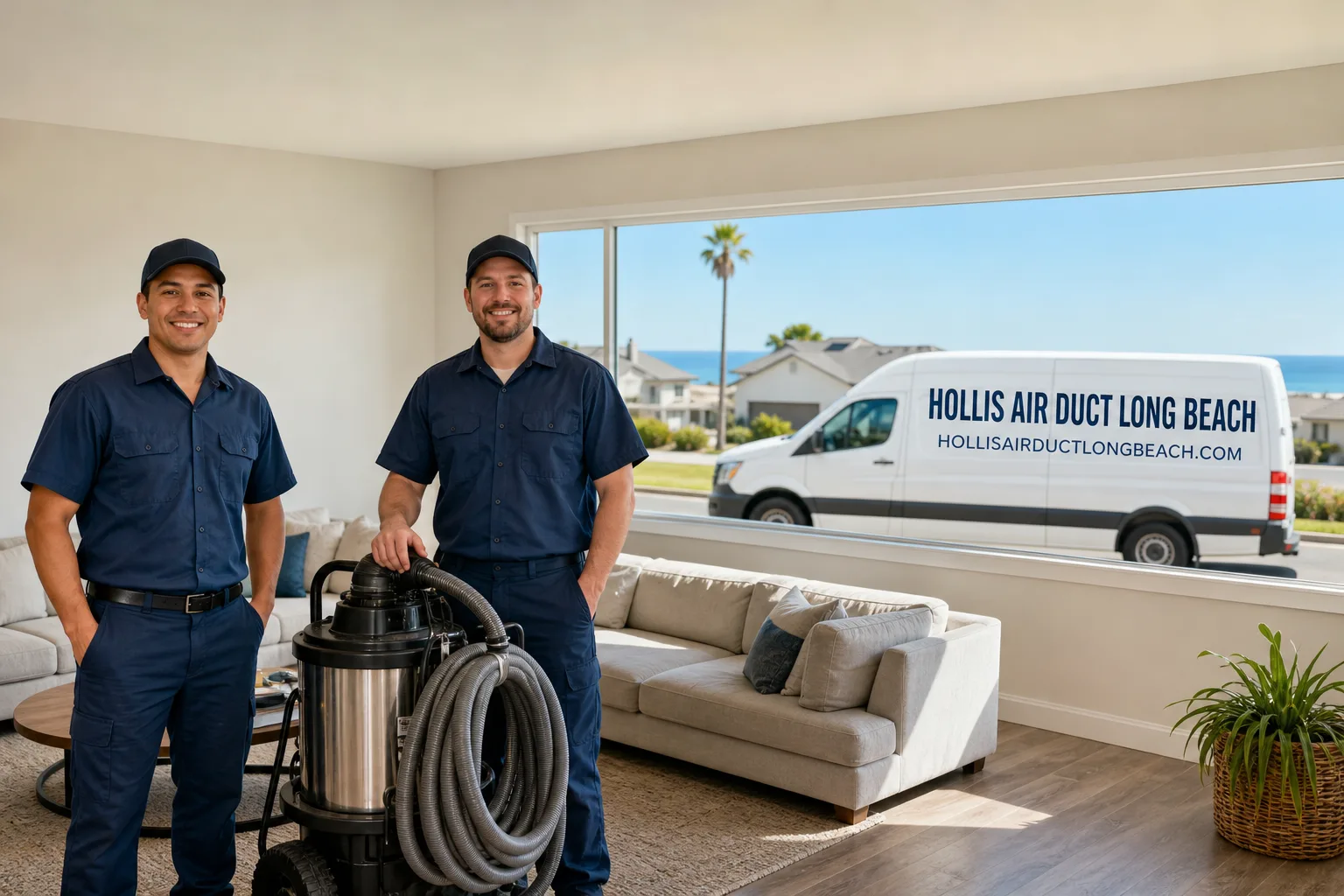 Hollis Air Duct Long Beach air duct cleaning team